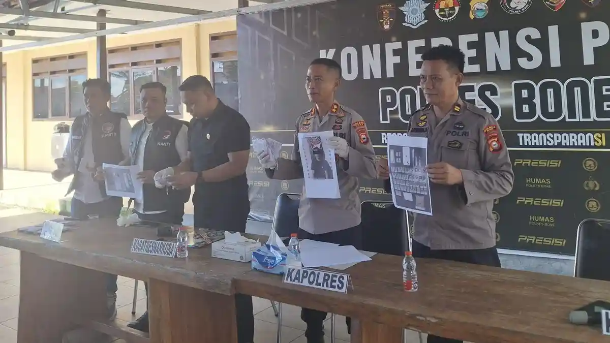 Sat Narkoba Polres Bone Ungkap 22 Kasus Narkotika, Sita 135,34 Gram Sabu