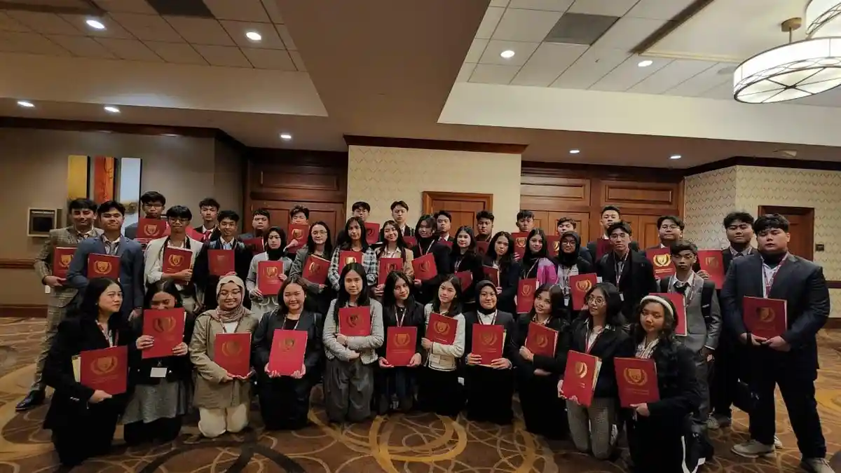 Pelajar Indonesia Ikuti Simulasi Sidang PBB di Amerika Serikat