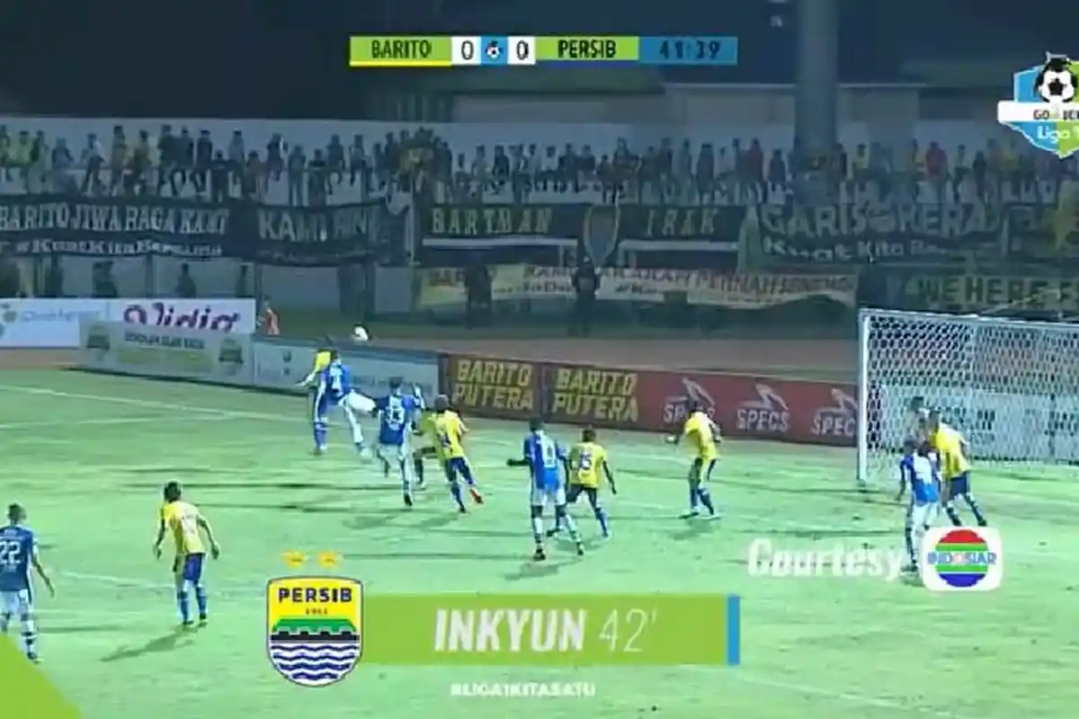 Hasil Babak I Barito Putera vs Persib, Dua Gol dan Dua Kartu Kuning Warnai Laga