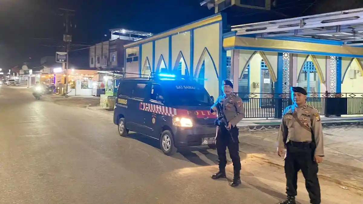 Samapta Polres Tulangbawang Polda Lampung Gelar Blue Light Patrol, Ini Lokasinya