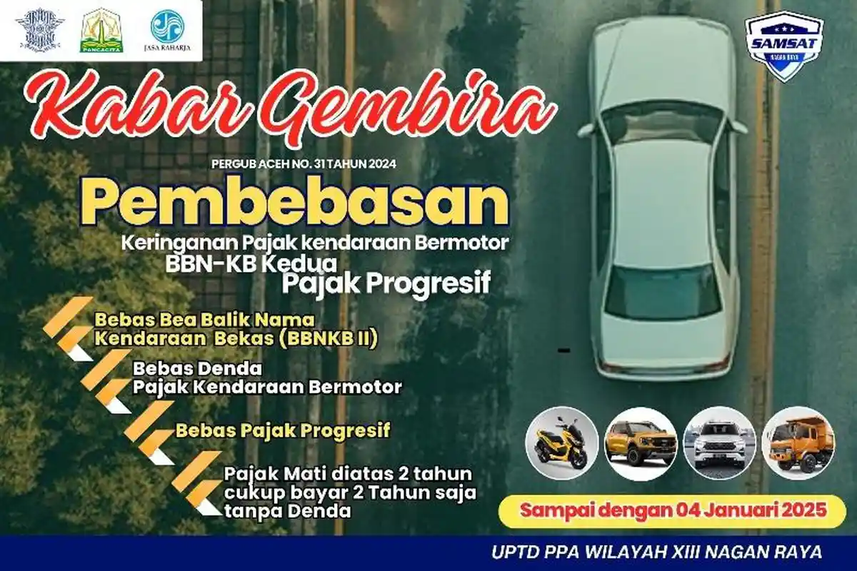 Batas Hingga Lusa, Samsat Ingatkan Warga Nagan Raya Manfaatkan Pemutihan Pajak Kendaraan Bermotor
