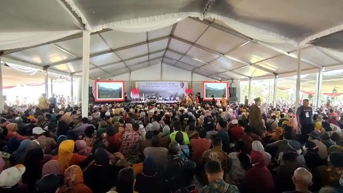 Demi Ketemu Presiden Jokowi di Batang, Petani dari Pemalang dan Indramayu Rela Datang Sejak Subuh