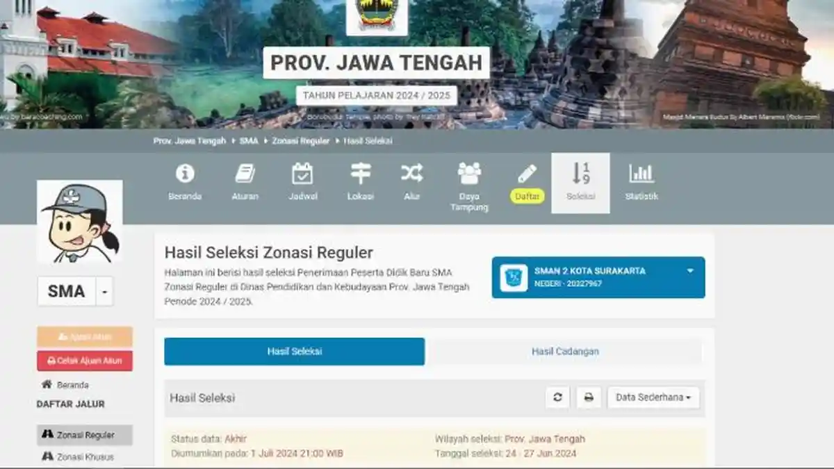 Link Cek Pengumuman Hasil PPDB Jateng 2024 SMA dan SMK di ppdb.jatengprov.go.id, Diumumkan Hari ini