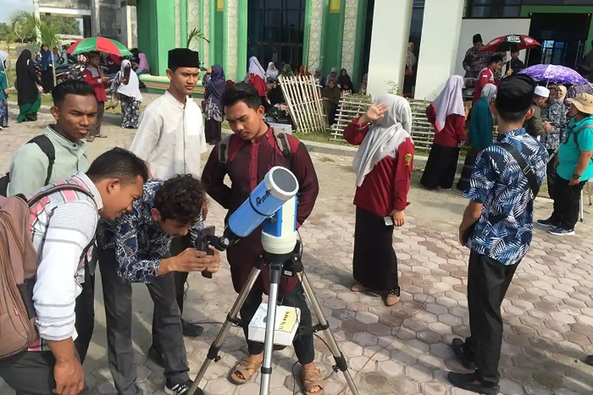 Begini Persiapan Jelang Pengamatan Gerhana Matahari di Kampus IAIN Lhokseumawe