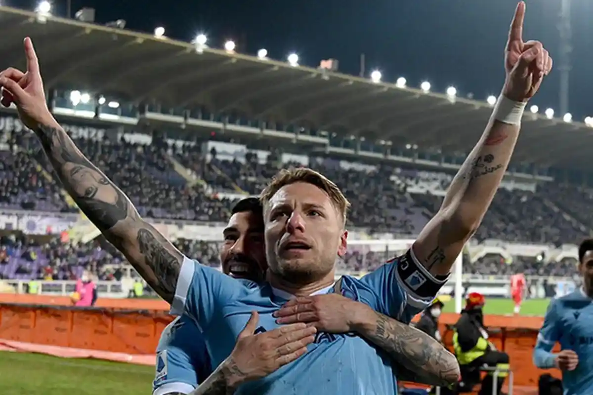 Lazio 1-0 Feyenoord: Ciro Immobile Cetak Gol ke-200, Sarri Khawatirkan Cedera Pemain