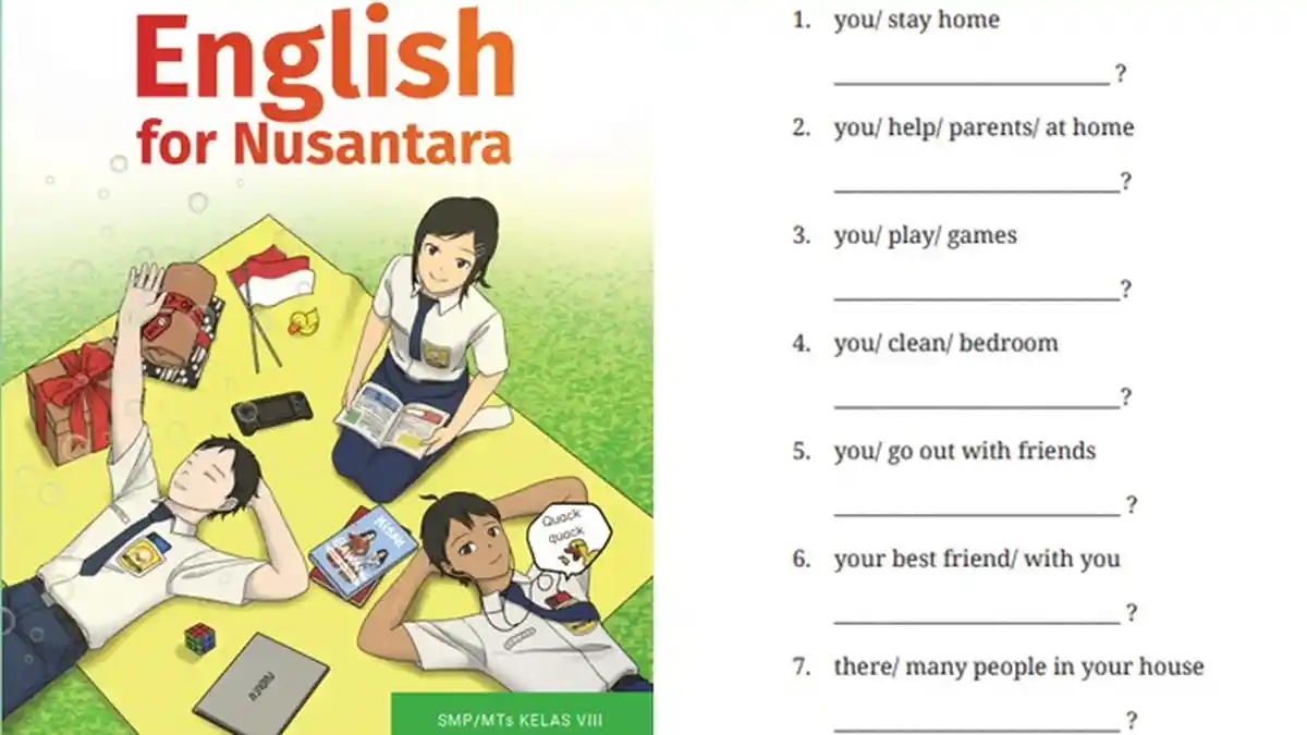 Kunci Jawaban Bahasa Inggris Kelas 8 SMP Halaman 195-197 Kurikulum Merdeka, Section 4 Language Focus