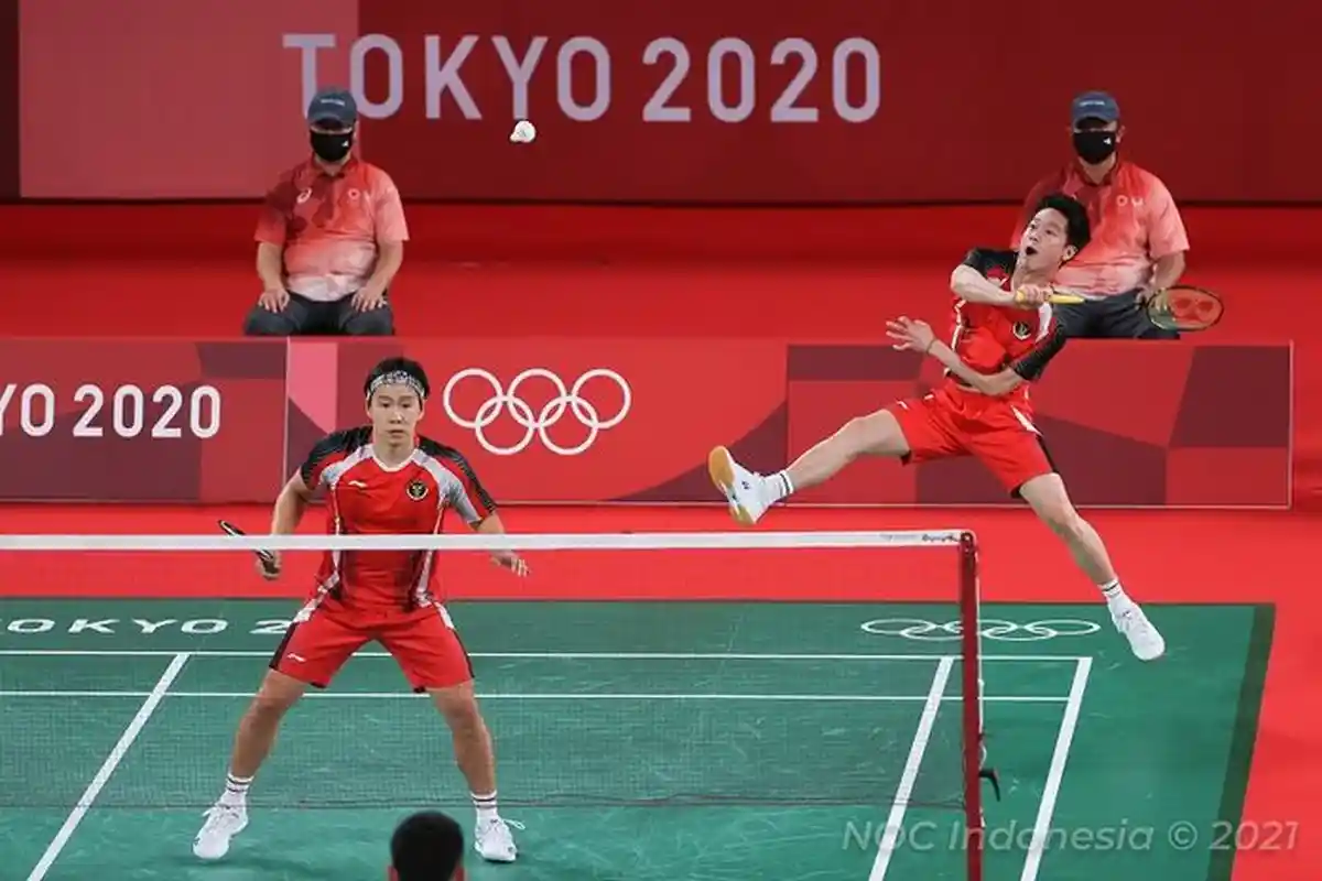 Thomas Cup 2021: Macus/Kevin Bawa Indonesia Unggul Sementara atas Malaysia 2 - 0