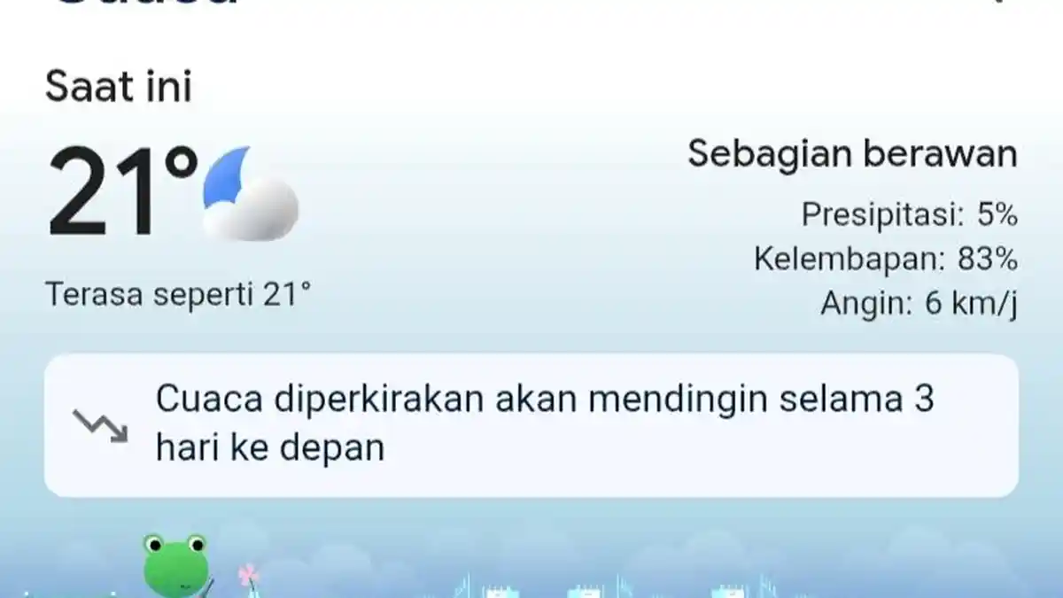6 Distrik di Mimika Hujan Ringan Hari Ini, Cek Info Lengkapnya