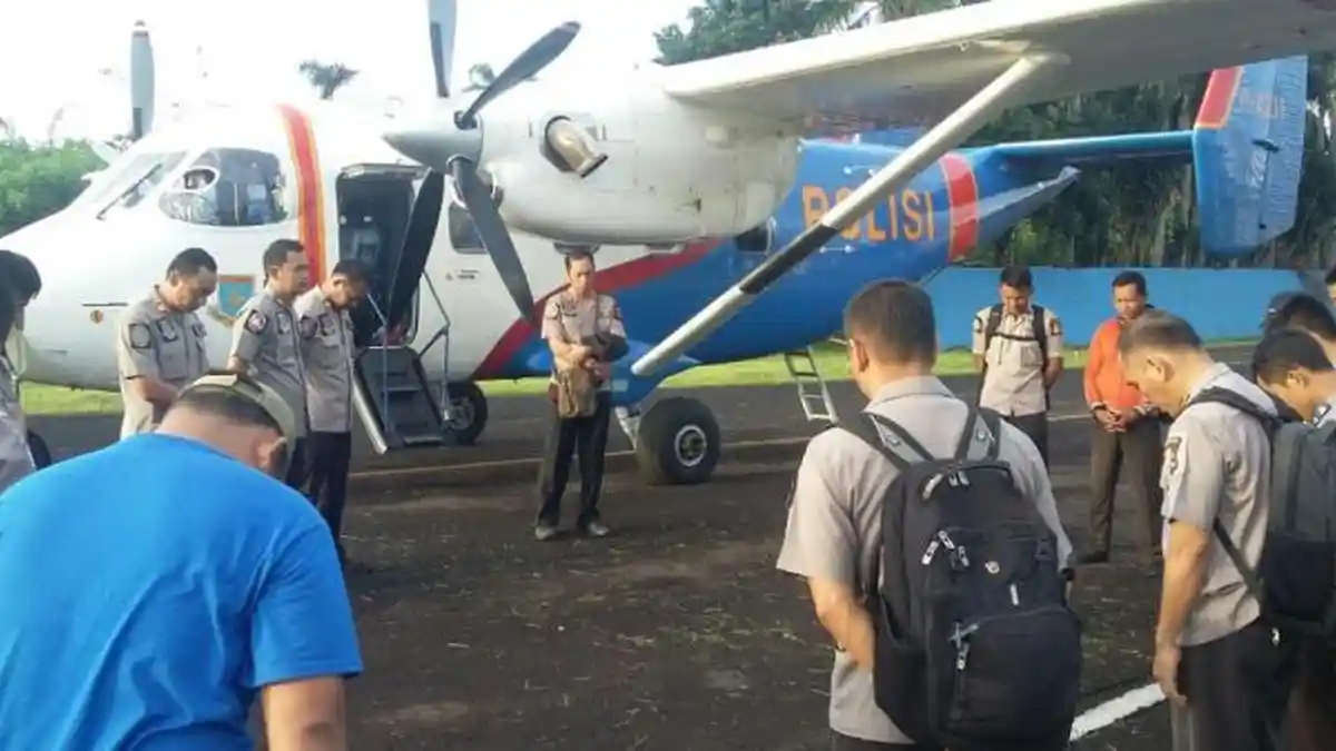 Polda Pastikan Pesawat yang Angkut 15 Polisi Jatuh di Perairan Lingga