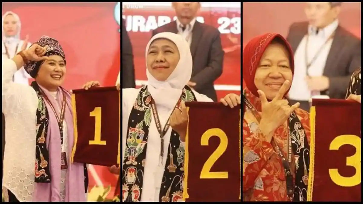 Hasil Terbaru Pilkada Jatim 2024, Perjuangan Risma Layak Dipuji PDIP, Khofifah Diberi Selamat Jokowi