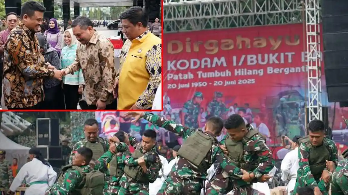 Bupati Pakpak Bharat Franc Tumanggor Hadiri Perayaan Ulang Tahun Kodam I/BB ke-75