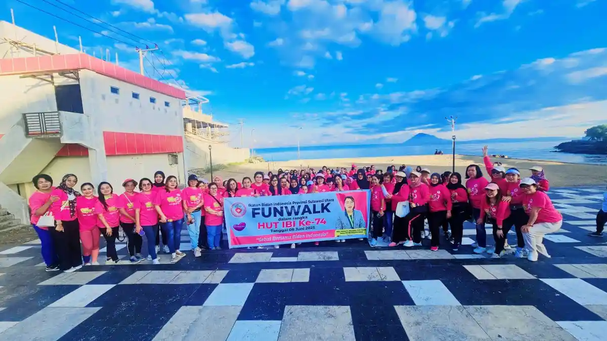 Sambut HUT ke 74, IBI Sulawesi Utara Gelar Fun Walk hinhga Zumba di Manado