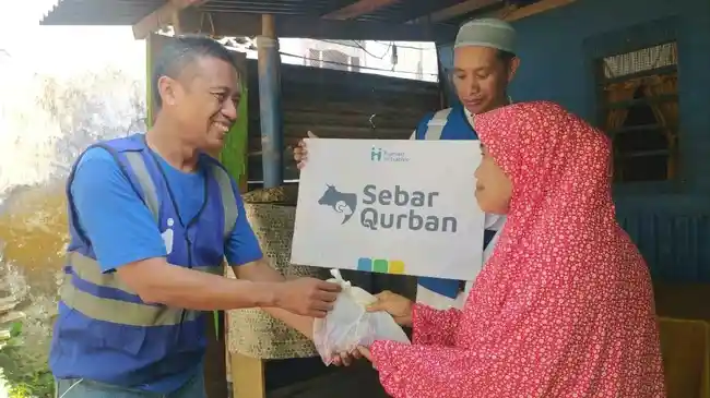 Program Sebar Kurban Human Initiative Dinikmati 210 Ribu Keluarga di Indonesia dan Mancanegara