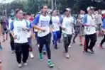 Chicco Jerikho Lari Bersama Bupati Lombok Barat