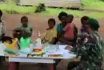 Satgas Yonif 125 Beri Layanan Kesehatan Warga di Kampung Kondo