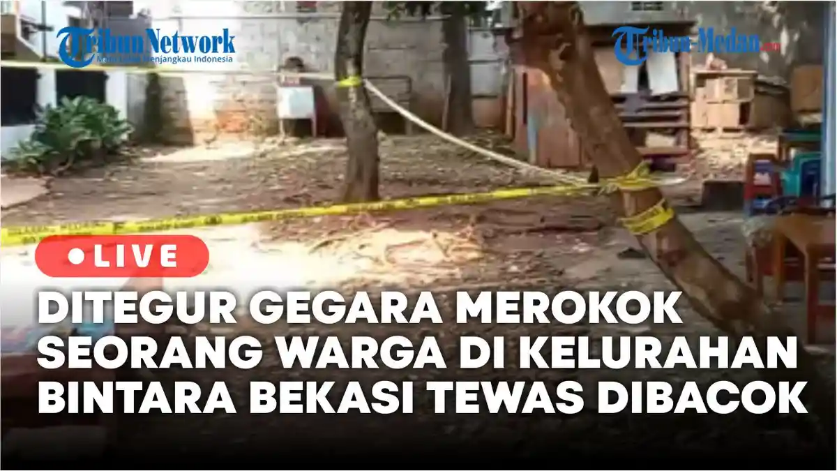 Gegara Ditegur Merokok, Seorang Warga di Bintara Bekasi Tewas Dibacok