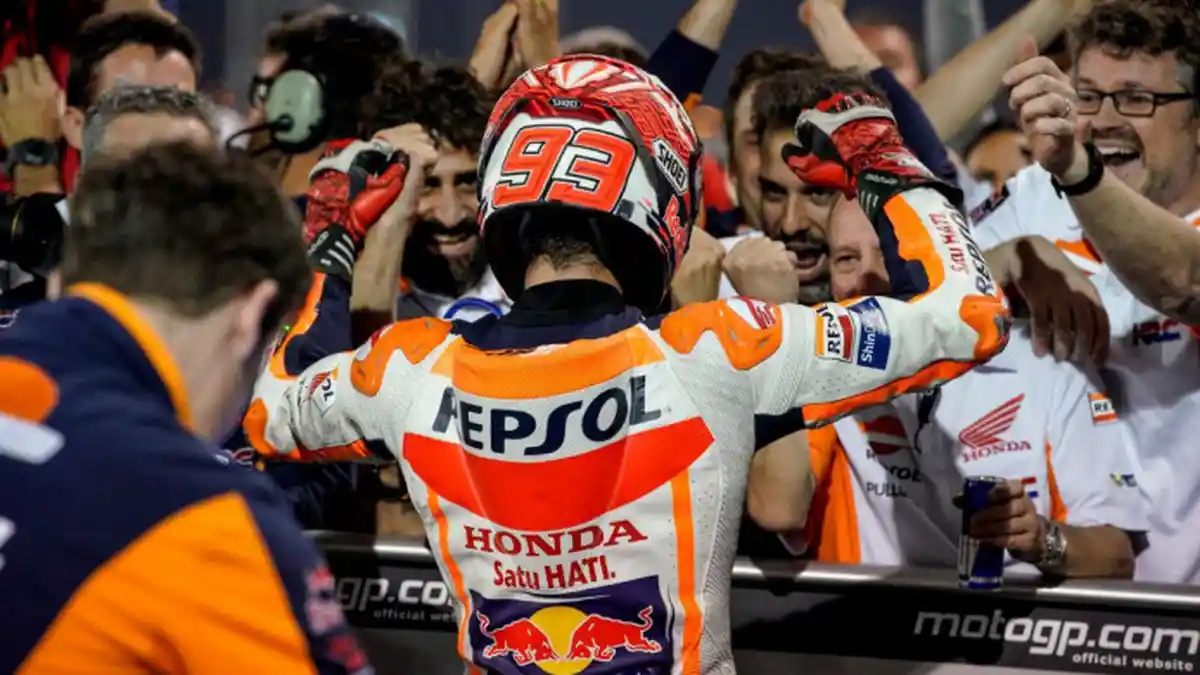 MotoGP Qatar 2018 - Marcuez Puji Kemenangan Dovizioso