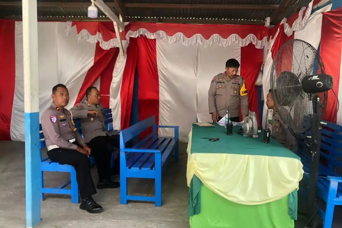 Amankan Arus Balik, Kabag Ops Polres Touna Cek Pos Ops Ketupat Tinombala 2025