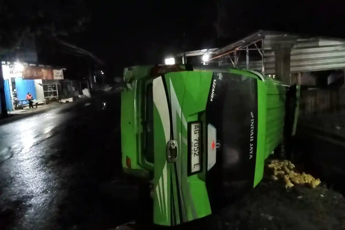 Kecelakaan Maut di Tuban, Diduga Sopir Mengantuk Mobil Elf Tabrak Motor, 1 Orang Tewas