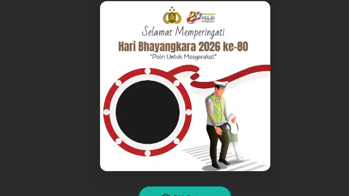 25 Link Twibbon HUT ke-80 Bhayangkara 2026, Lengkap Cara Mudah Unggah di Media Sosial - Tribunsumsel.com
