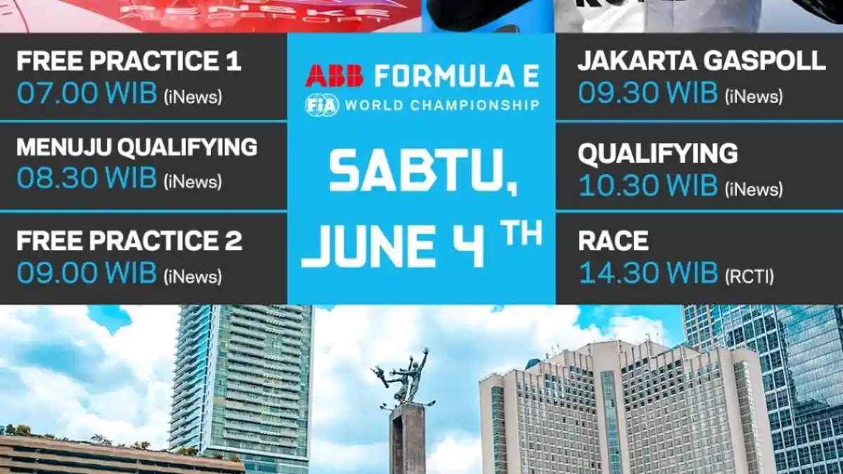 JAM Tayang Formula E Jakarta 2022 Mulai Hari Ini Disiarkan Langsung RCTI