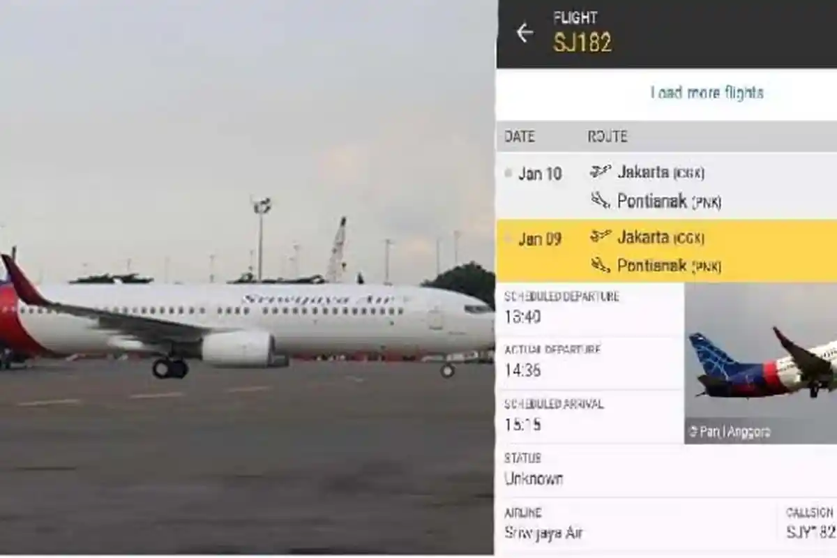 Sriwijaya Air Jatuh 4 Menit Usai Terbang, Pakar Duga Karena Elevator Copot: Kalau Rusak Terjun Bebas