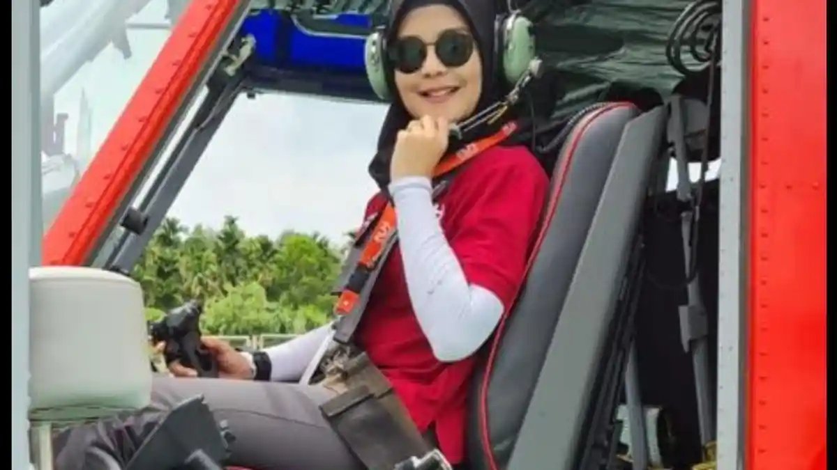 Polwan Pertama Jadi Pilot Helikopter Putuskan Pensiun Dini, Kini Pilot Water Bombing di Jambi