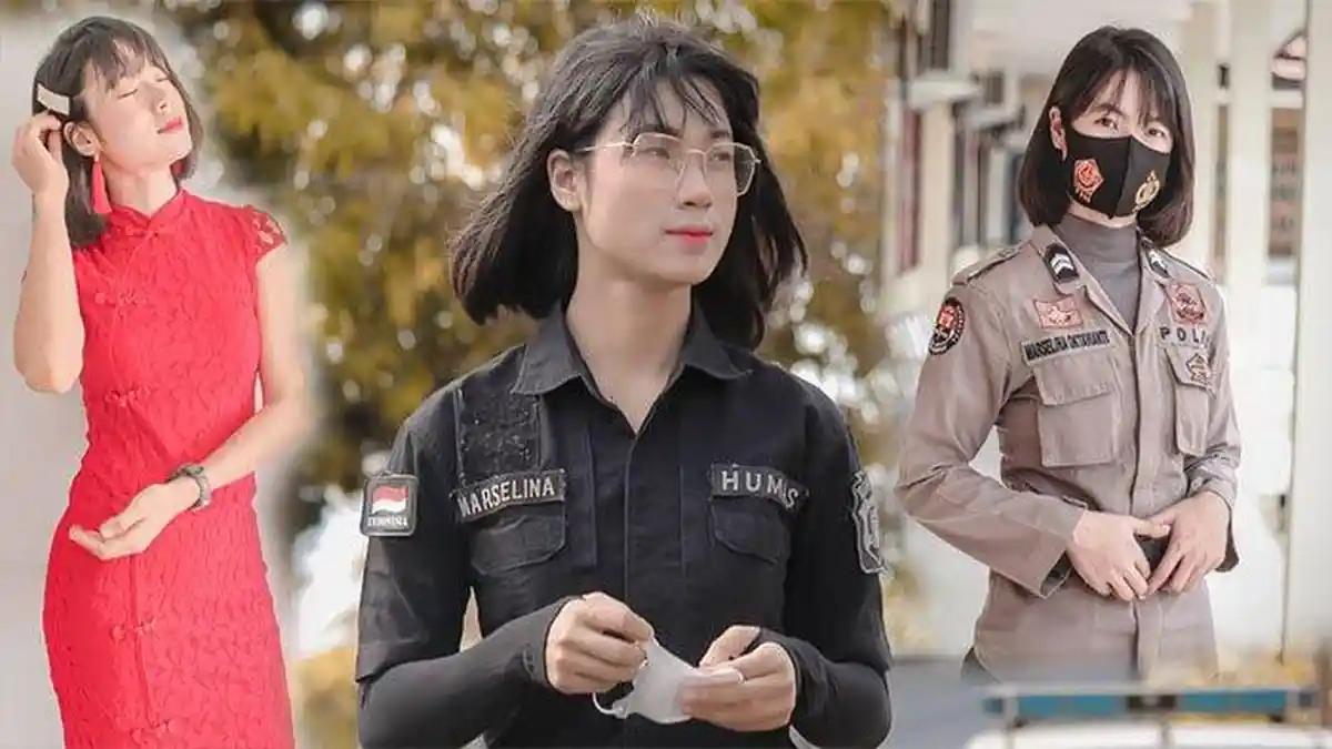 Goresan Amoy Polwan Kalbar Briptu Marselina Oktavianti Menyambut Imlek 2021 - 恭喜发财