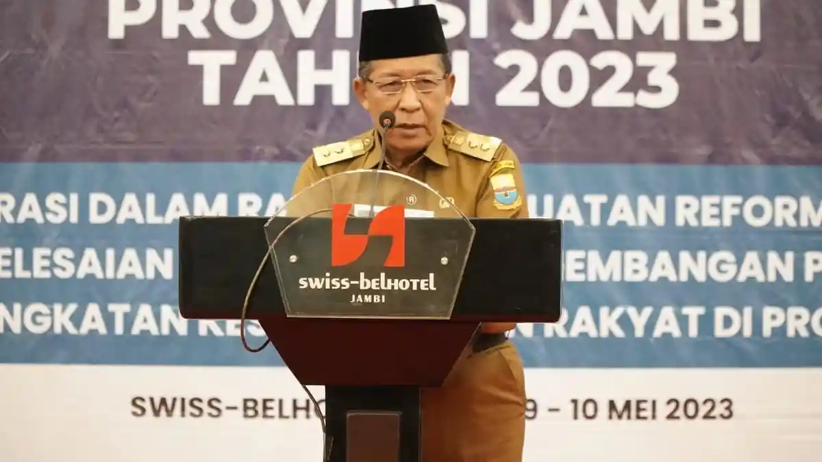 Abdullah Sani Buka Rakor Gugus Tugas Reforma Agraria Provinsi Jambi, Ini Pesannya