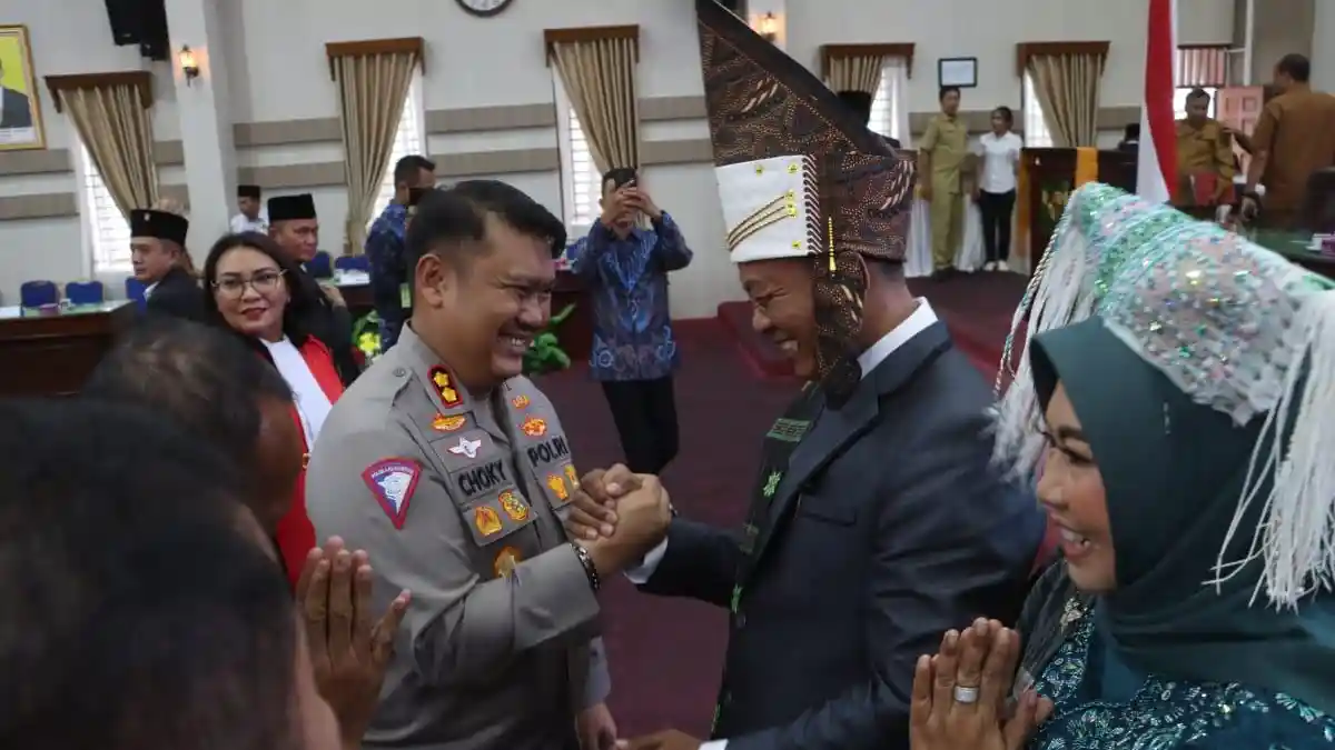 Kapolres Simalungun Hadiri Pengambilan Sumpah Pimpinan DPRD Simalungun Periode 2024-2029