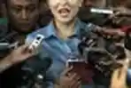 Angelina Sondakh Usai Diperiksa KPK
