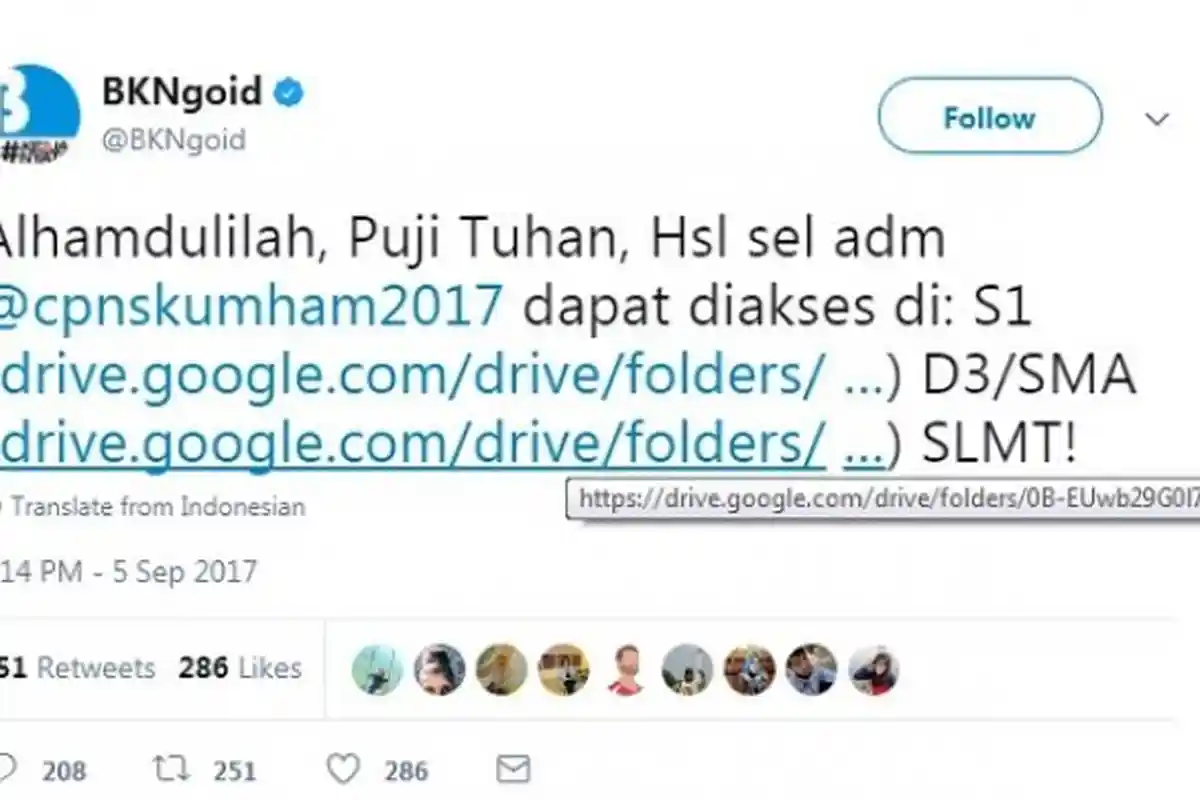 Dua Link Ini Akhirnya Bisa Diakses, Lihat Nama yang Lolos Seleksi CPNS Kemenkumham 2017