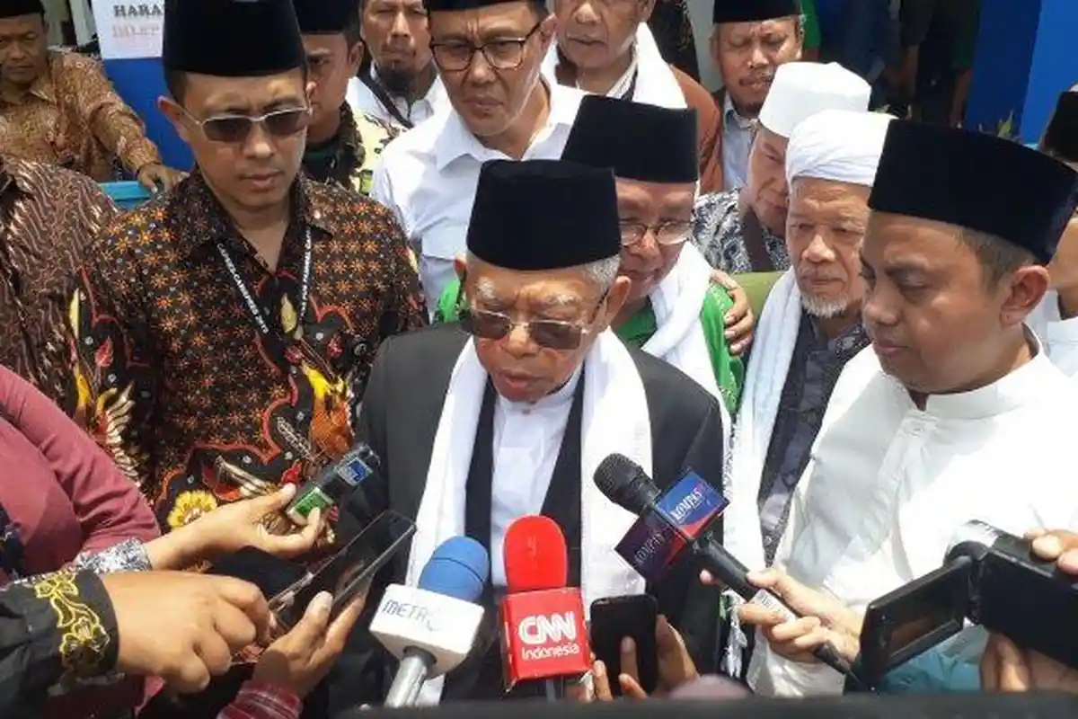 Soal Adanya Berita Bakal Digantikan Ahok, Maruf Amin: Media Kok Memuat Seperti Itu