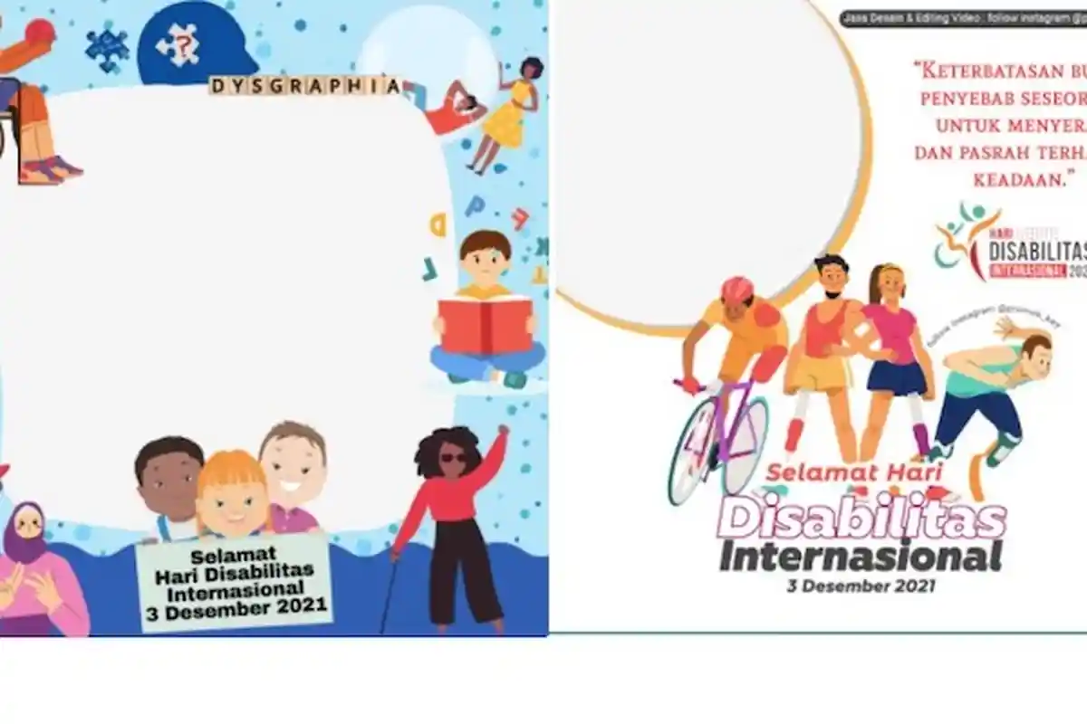Tema Hari Disabilitas Internasional 2021 dan Link Twibbon untuk Beri Semangat