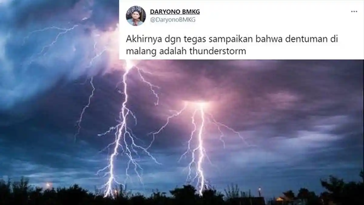 Apa Itu Thunderstorm? Badai Listrik Penyebab Suara Dentuman Misterius di Malang