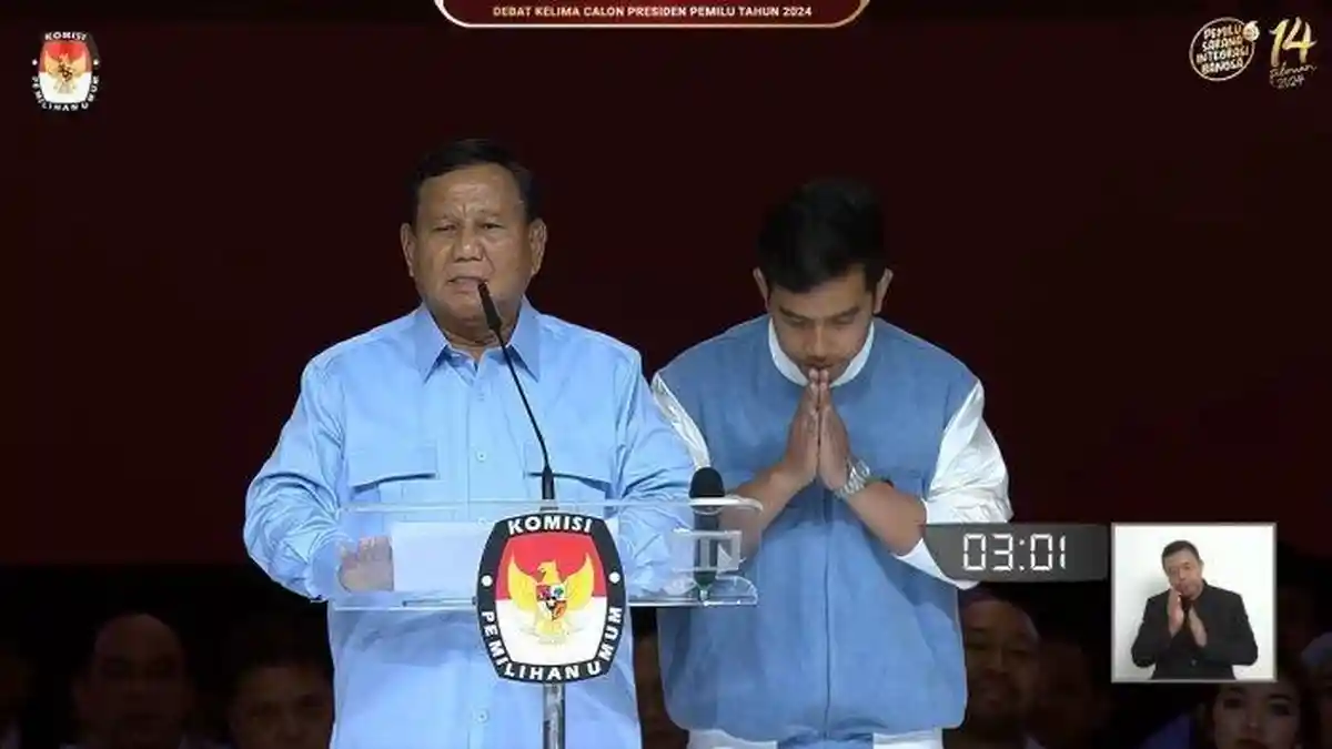 Minta Maaf ke Semua Capres-cawapres, Prabowo Juga Berterimakasih ke Megawati dan Jokowi