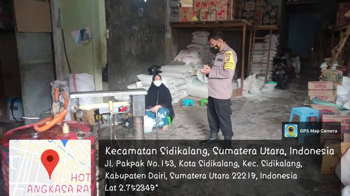 Lagi, Kapolsek Sidikalang kota Cek Ketersediaan Migor di Pasaran