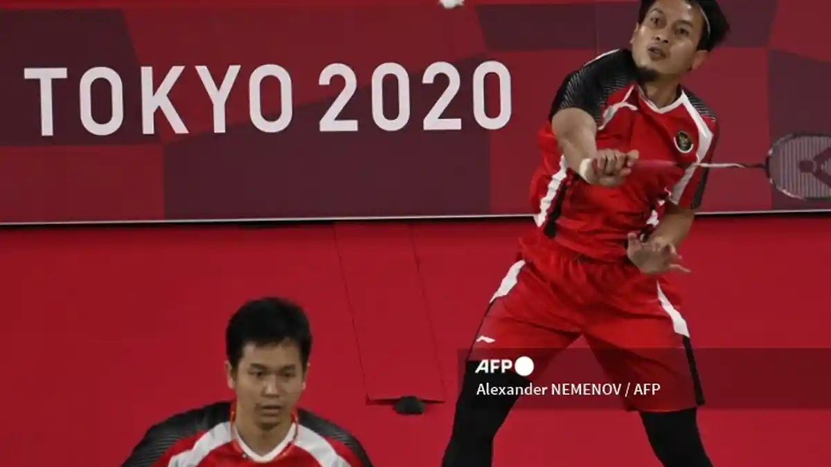 Hasil Badminton Olimpiade Tokyo 2020, M Ahsan Jelaskan Kunci Kemenangan Saat Melawan Korea Selatan