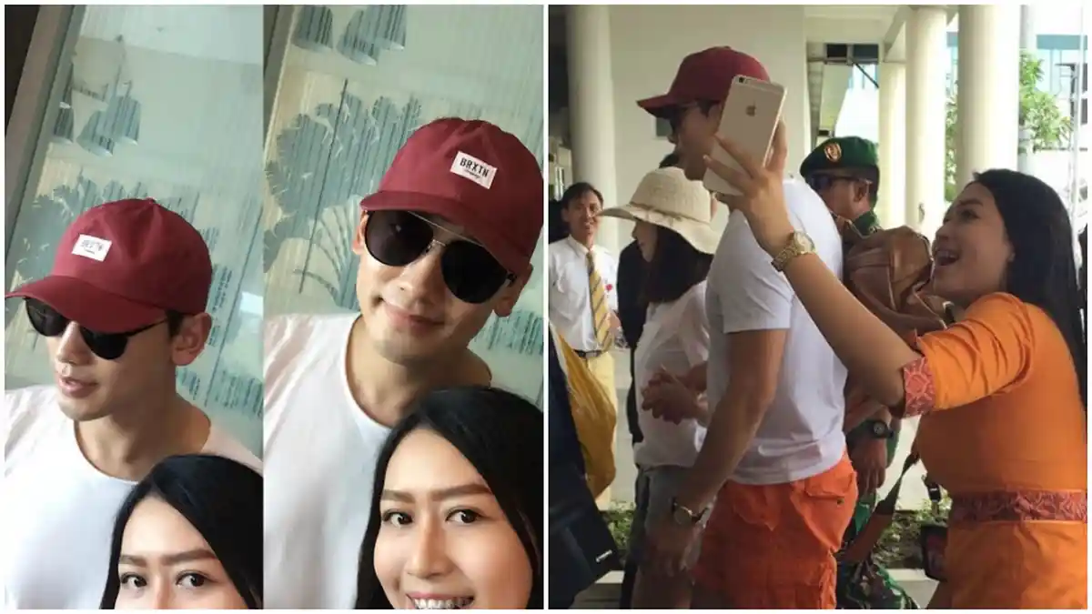 Pamela Pritasari - Netizen yang Beruntung Bisa Selfie Bareng Rain dan Kim Tae Hee di Lombok