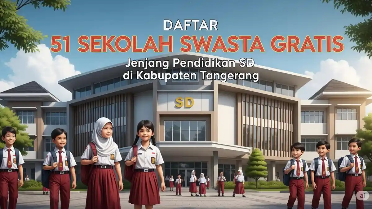 Alasan Baru 51 dari 303 SD Swasta di Kabupaten Tangerang yang Ikut Program Sekolah Gratis