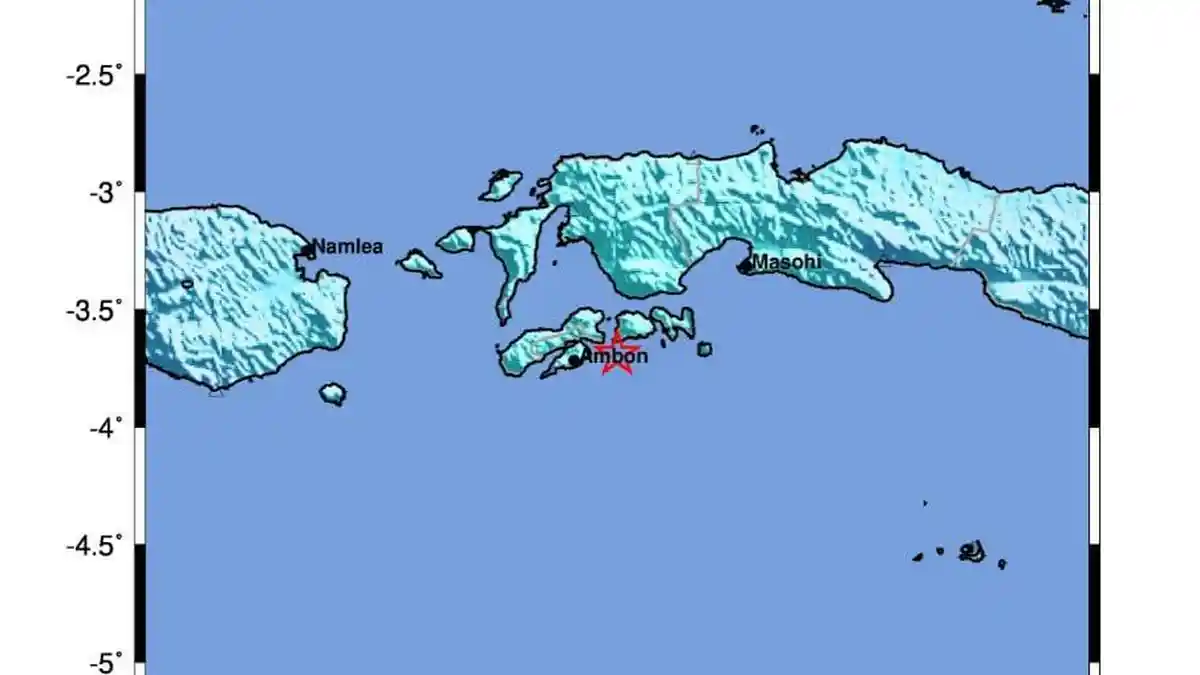 BREAKING NEWS: Gempa 5,8 Magnitudo Hantam Maluku Ambon, Ini Penyebabnya