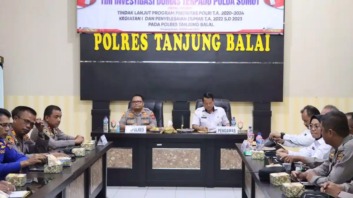 Polres Tanjung Balai terima Tim Investigasi Dumas Terpadu Polda Sumut