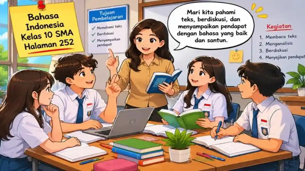 Kunci Jawaban Bahasa Indonesia Kelas 10 SMA Halaman 252 Kurikulum Merdeka Revisi