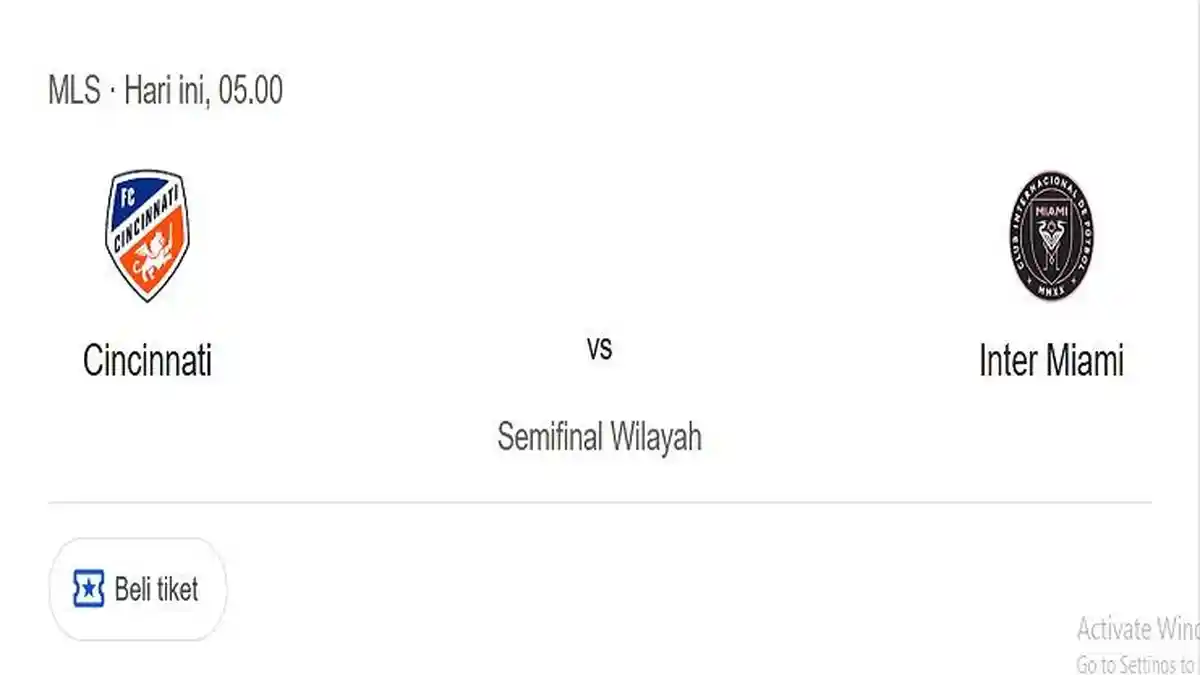 Prediksi Skor dan Susunan Pmain Cincinnati VS Inter Miami, Adu Tajam Denkey dan Messi