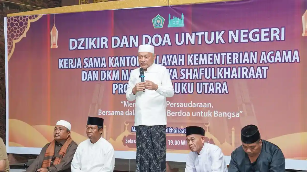 Dzikir dan Doa Kebangsaan, Sarbin Sehe Ajak Warga Jaga Persatuan dan Kedamaian Maluku Utara
