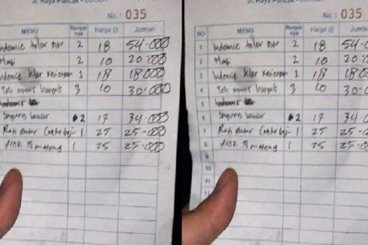 VIRAL Nota Jajan di Kedai Wilayah Puncak Bogor Mi Instan Capai Rp 54 Ribu, Camat Cisarua Cek Lokasi