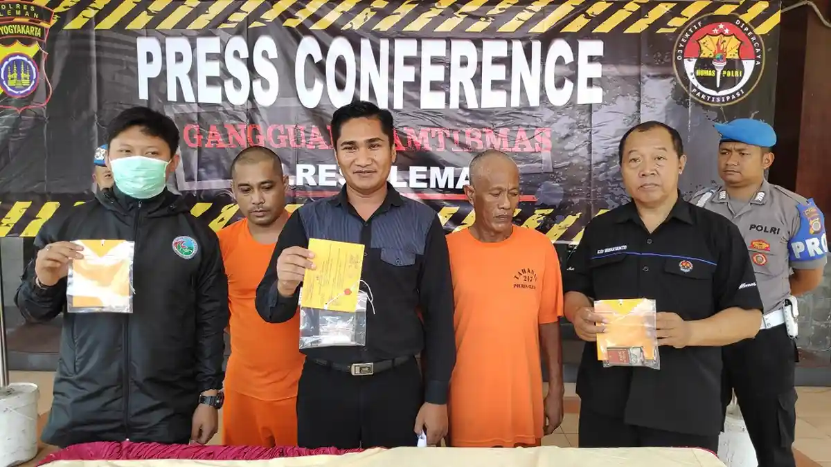 Polres Sleman Ringkus Seorang Kakek Pemakai Berat Sabu dan Mengedarkannya