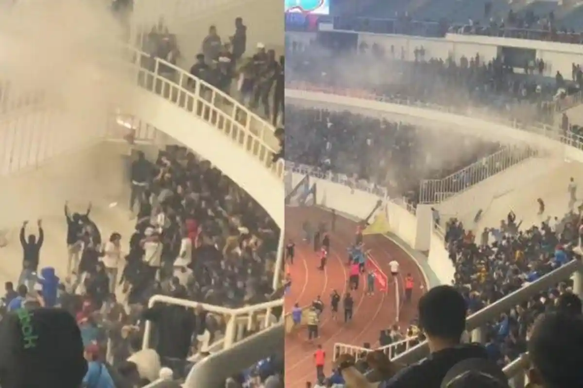 Rusuh  Liga 1 Persib Bandung vs PSIS Semarang, Diduga Akibat Penyusup Oknum Bobotoh Masuk Stadion