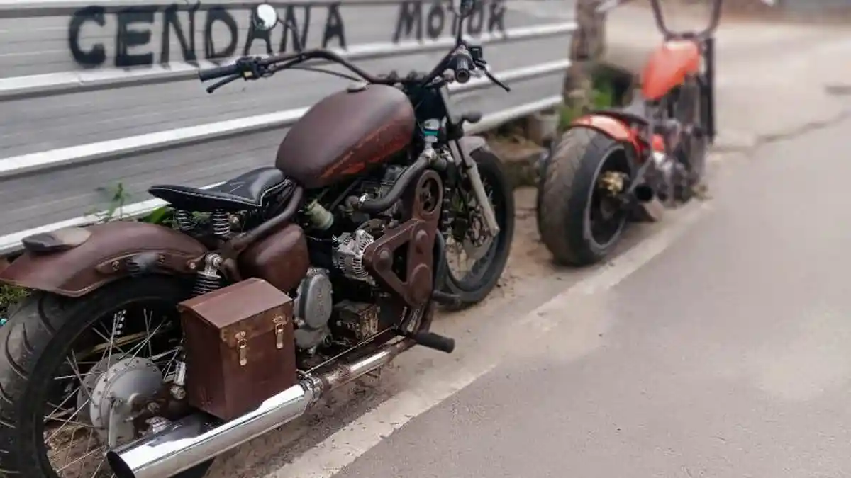 Info Motor, Proses Modifikasi Mesin Suzuki Carry 1.000 Jadi Motor Chopper Klasik