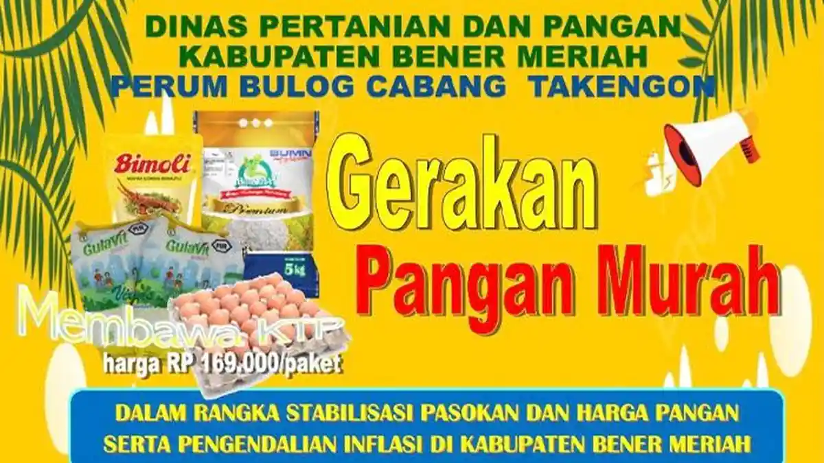 Pemkab Bener Meriah Gelar Pangan Murah, Catat Jadwal dan Lokasinya